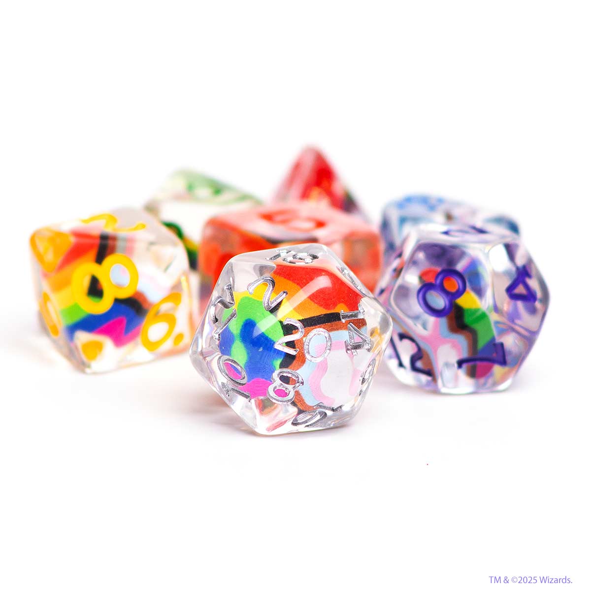 Dungeons & Dragons Pride Dice Set [Round Edge] | Sirius Dice