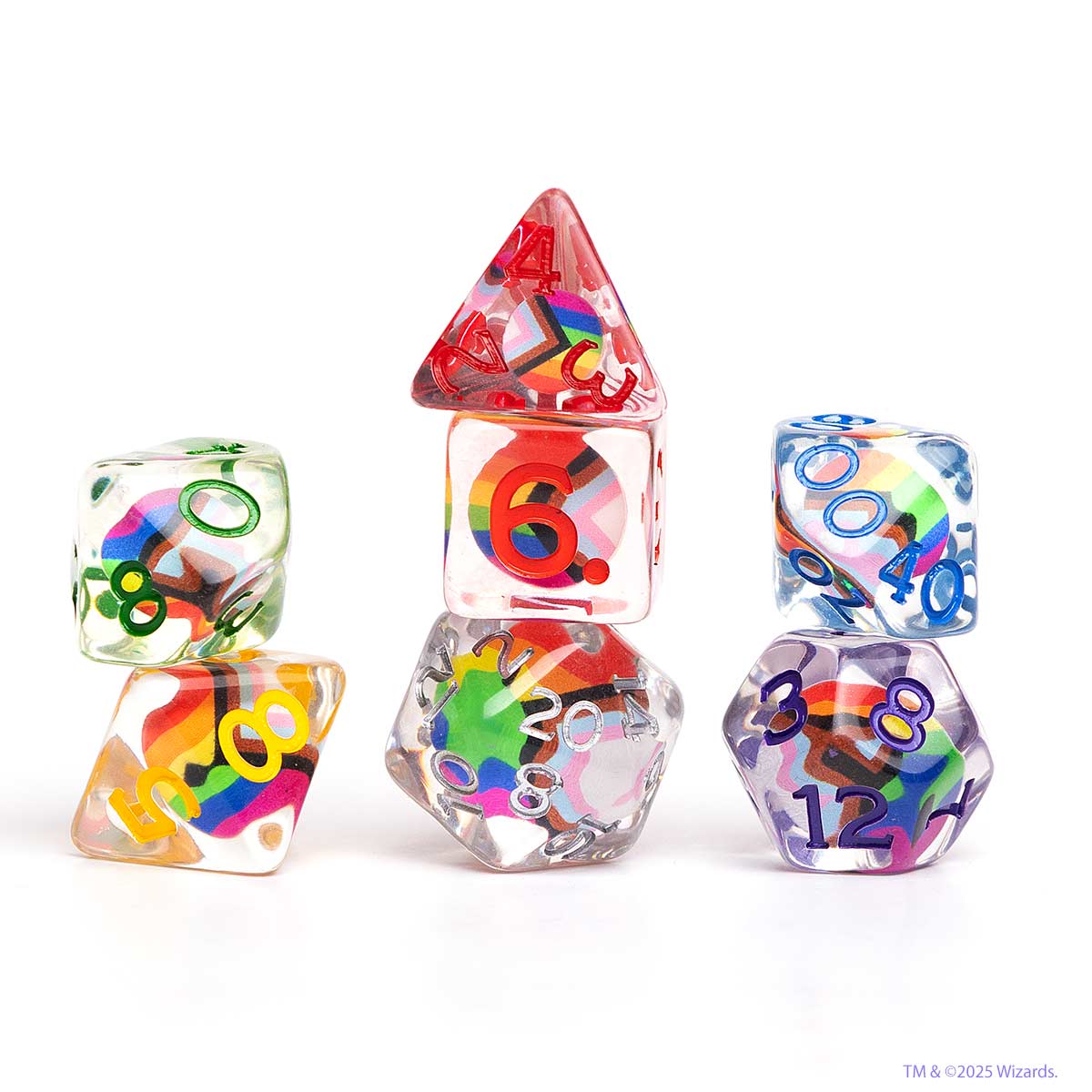 Dungeons & Dragons Pride Dice Set [Round Edge] | Sirius Dice