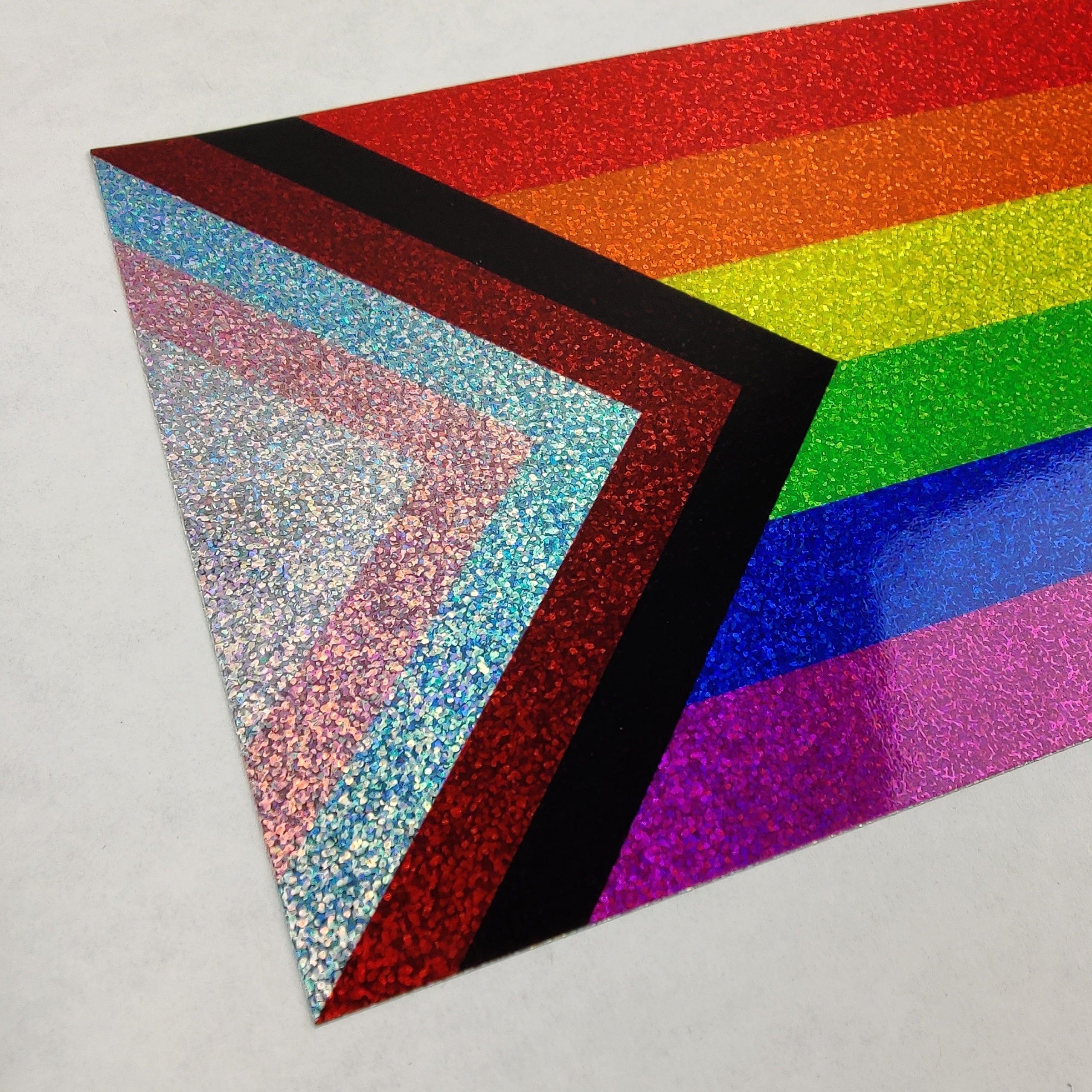 "Progress" Pride Sticker | Stardust Glitter