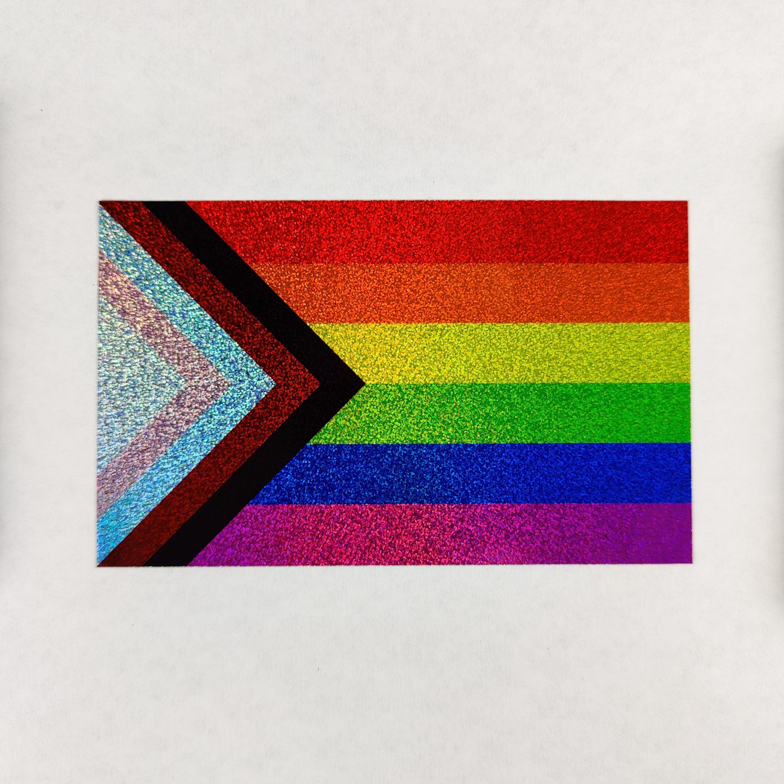 "Progress" Pride Sticker | Stardust Glitter